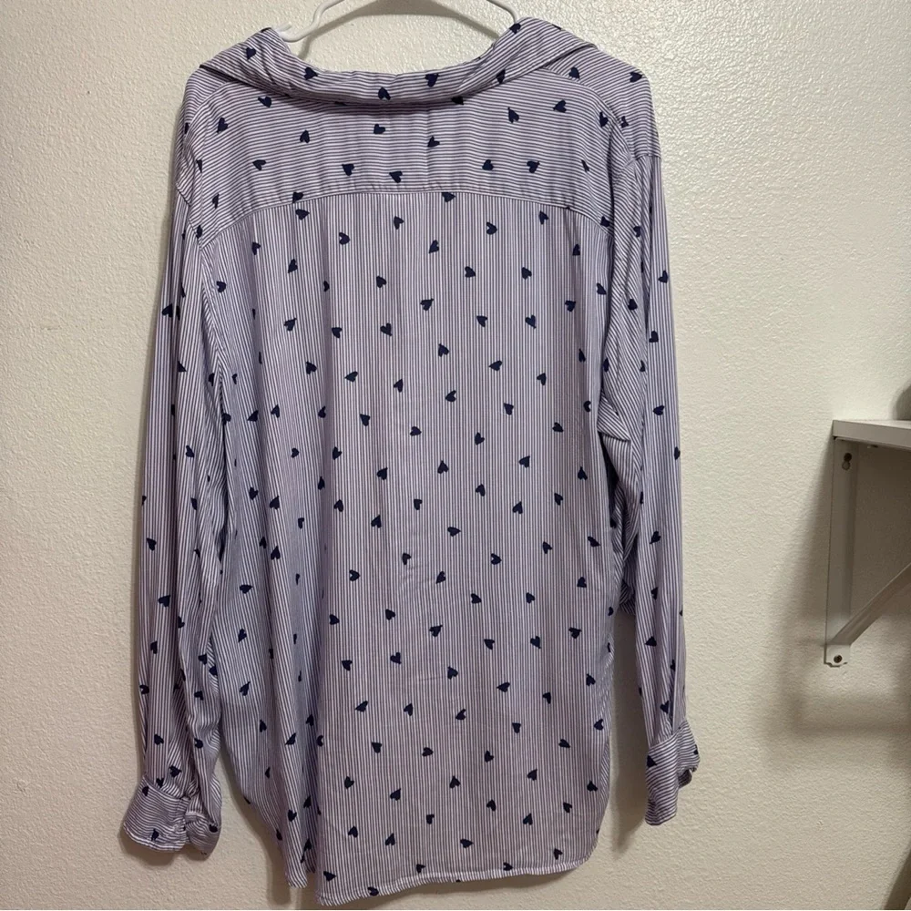 Frank & Eileen Barry Crinkle Heart Shirt XL